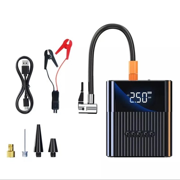 1000A  Portable Jump  Starter with air compressor Flashlight and Case - Picture 1 of 9